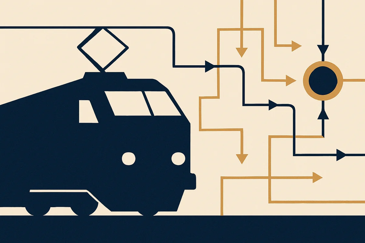Illustration for “ATP, ATO, ATS: The Three-Layer Triad of Modern Train Control”