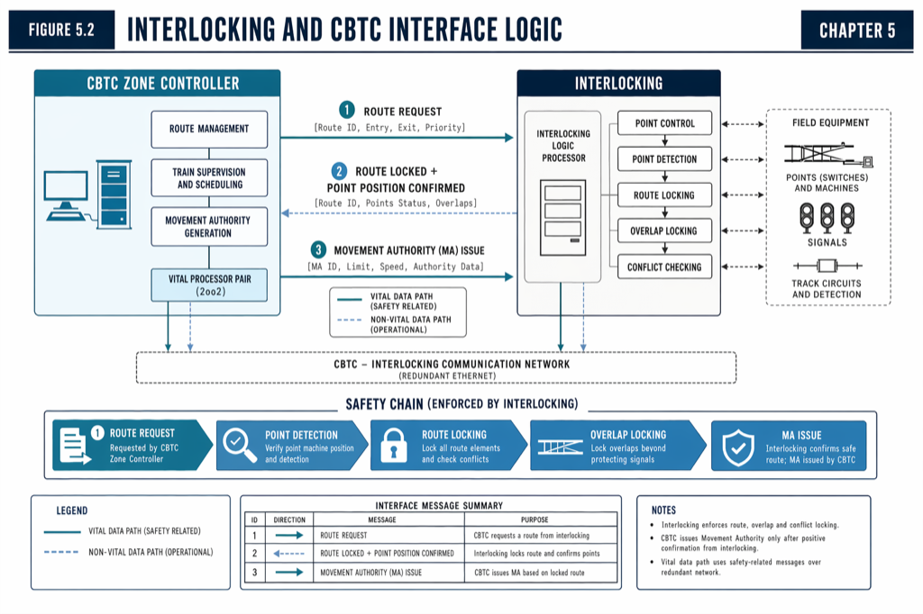 Interlocking and CBTC Interface Logic